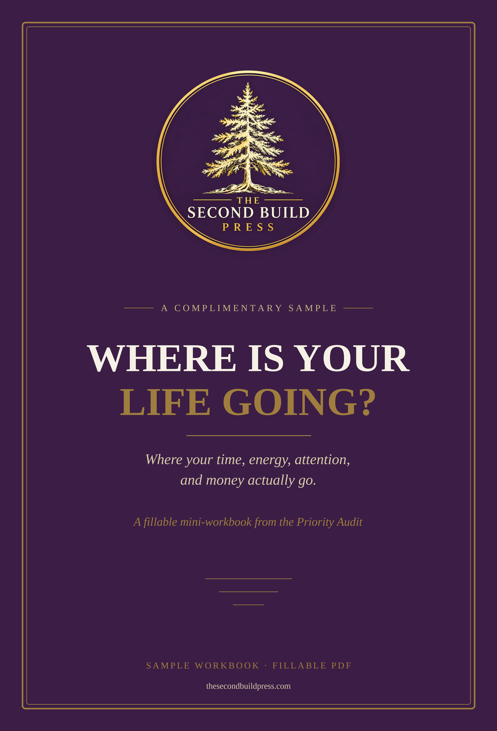 Where Is Your Life Going complimentary workbook sample cover